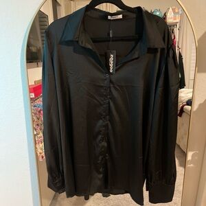 Zeagoo Black Button Down Shirt for Women